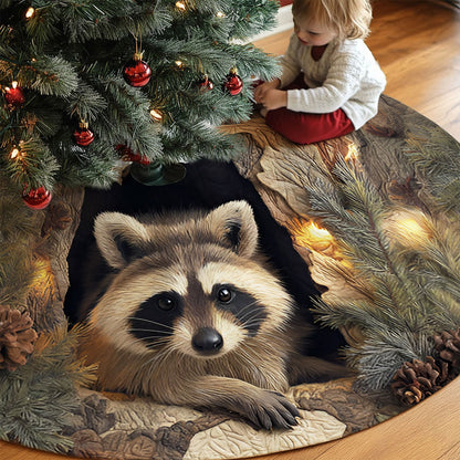 Raccoon Christmas Tree Skirt QFNT5241001
