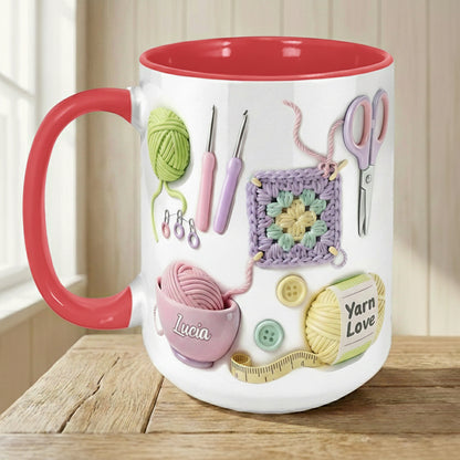 Custom Crochet Printed Faux 3D Ceramic Mug THHM6100106