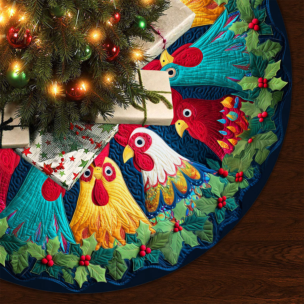 Chicken Christmas Tree Skirt QFTO5311001