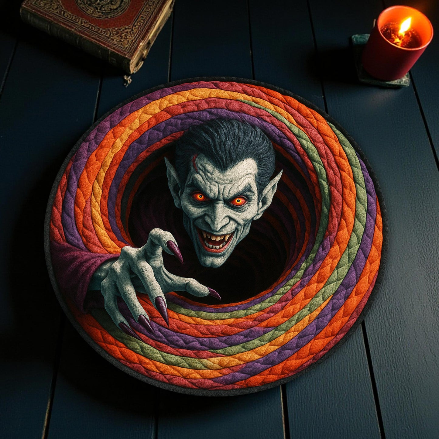 Vampire Halloween 3D Printed Rug UKHH5230902