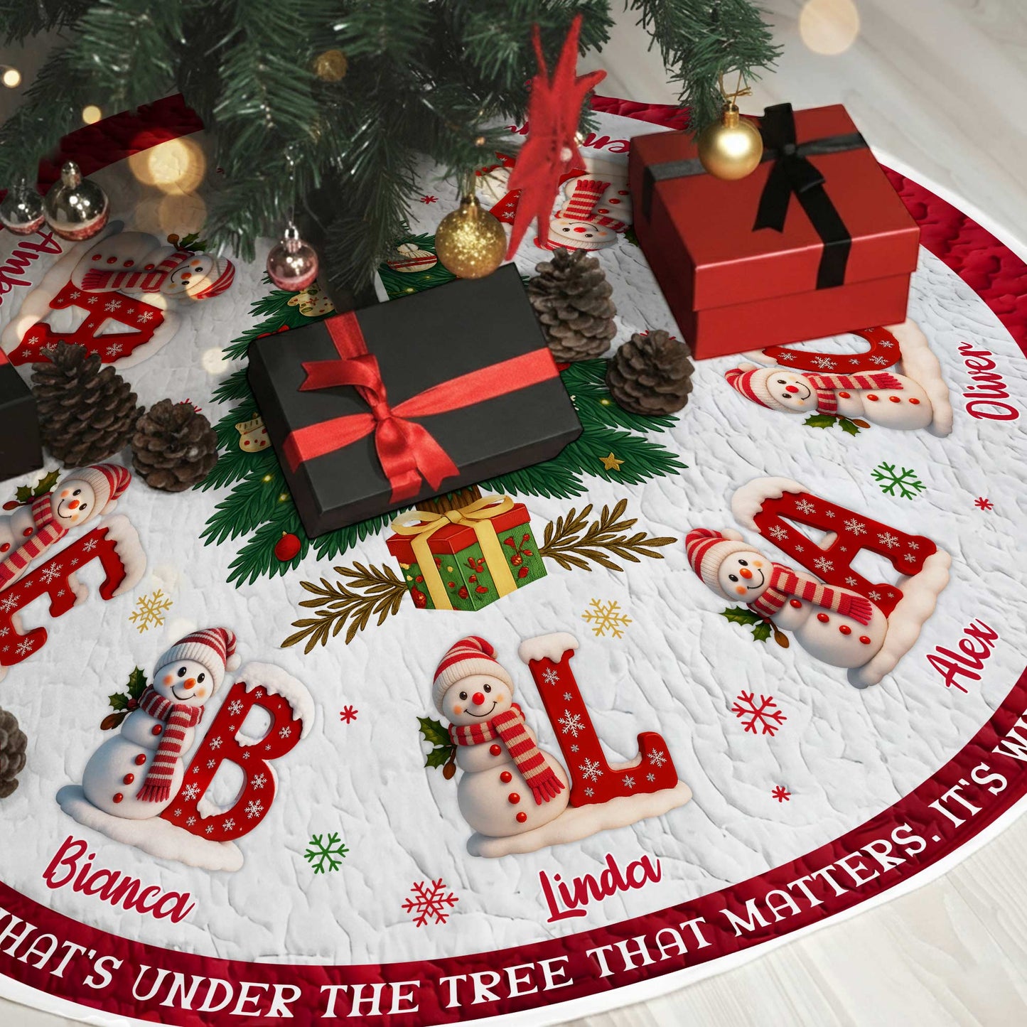 Personalized Family Tree Skirt UKPY5071006