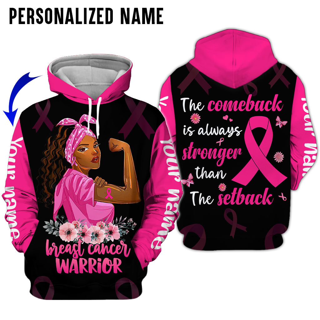 Custom Name Breast Cancer 3D All Over Printed Clothes UKAA3080801