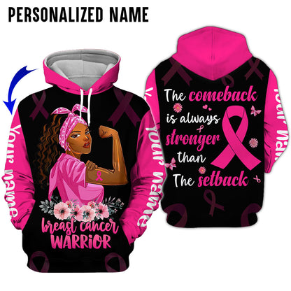 Custom Name Breast Cancer 3D All Over Printed Clothes UKAA3080801