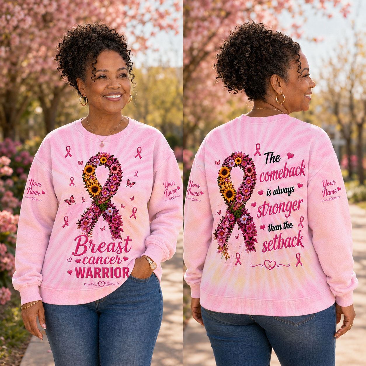 Personalized Breast Cancer Awareness 3D All Over Printed Clothes UKTD6130803