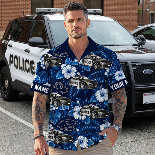 Custom Name Police Hawaii Shirt THND6080505