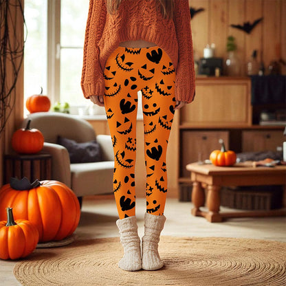 Halloween Orange Pumpkin Halloween Legging QFND5260802