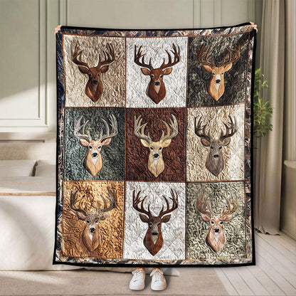 Deer Hunting Quilted Blanket QFNT5281001