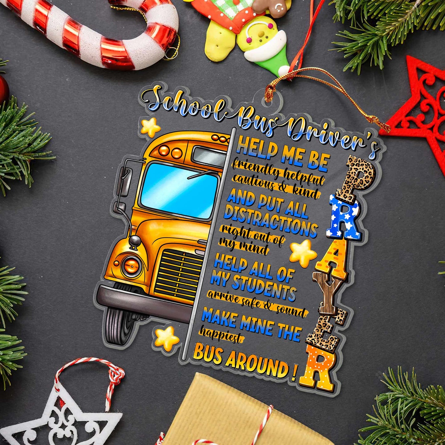 School Bus Driver Acrylic Ornament UKPY4241003