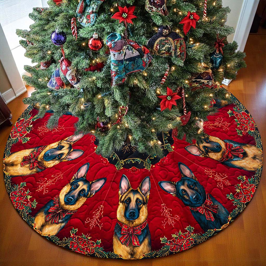 German Shepherd Christmas Tree Skirt UKHA5251004