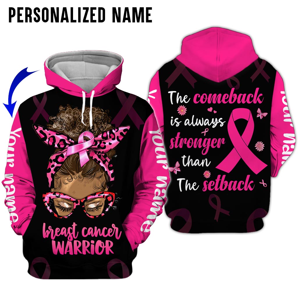 Custom Name Breast Cancer 3D All Over Printed Clothes UKAA3080801