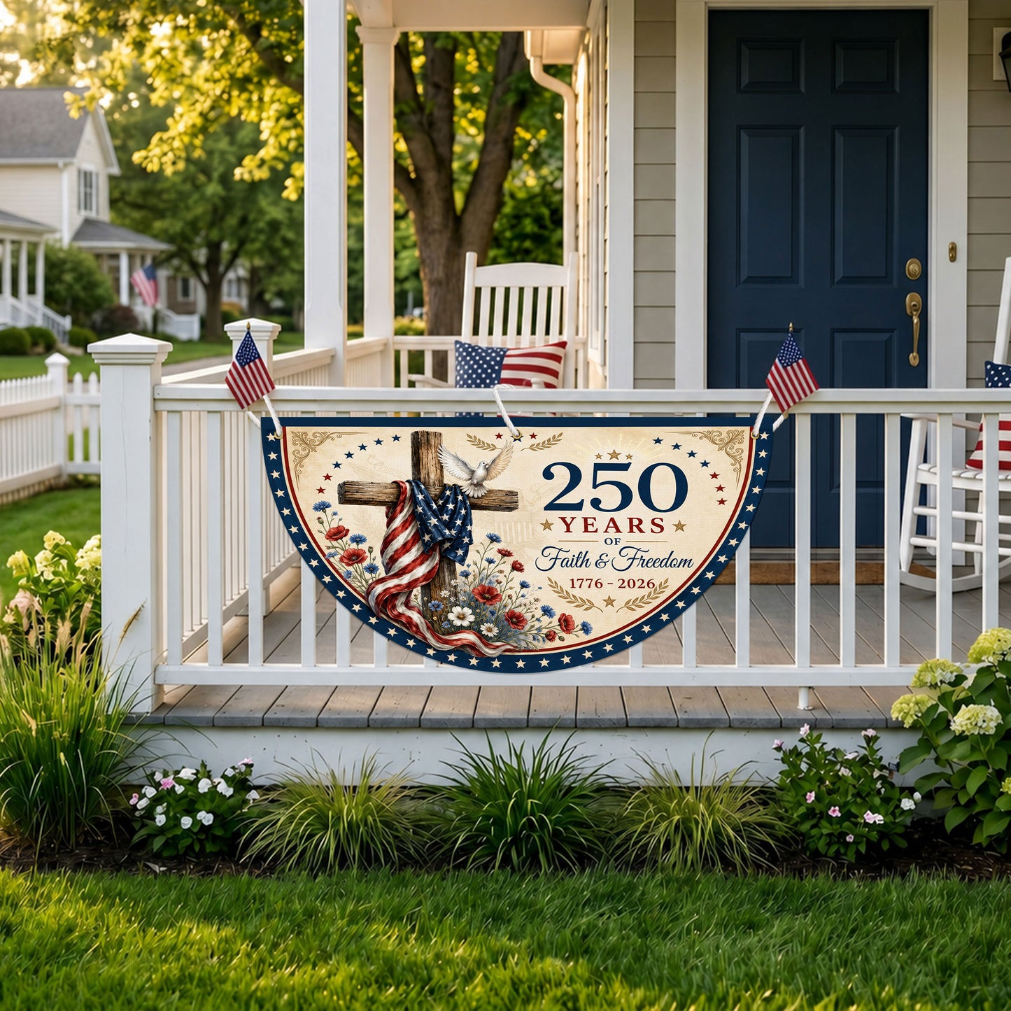 Personalized 250th Semi Circle Banner NPNT6180603