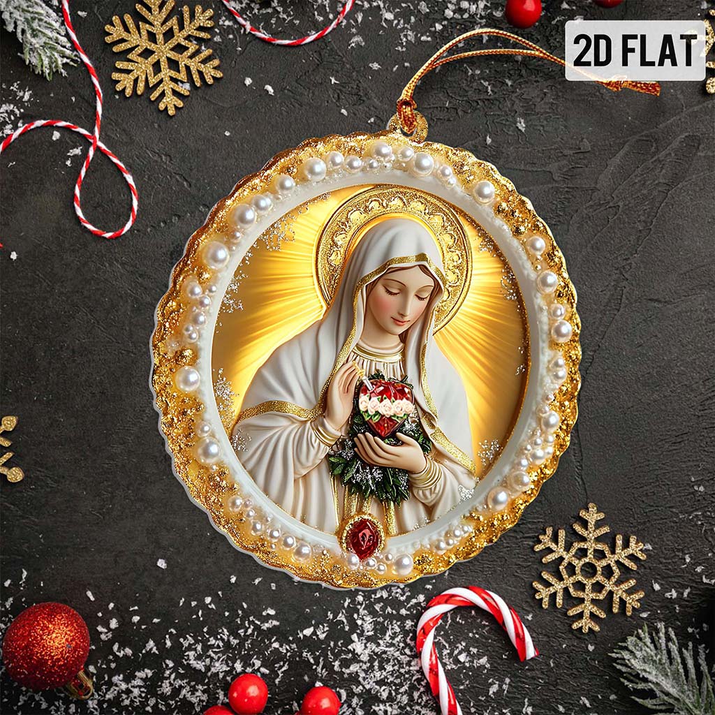 2D Flat Virgin Mary Acrylic Ornament UKPY5211006