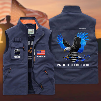 Personalized Police Multi-Pocket Vest UKTD6310103