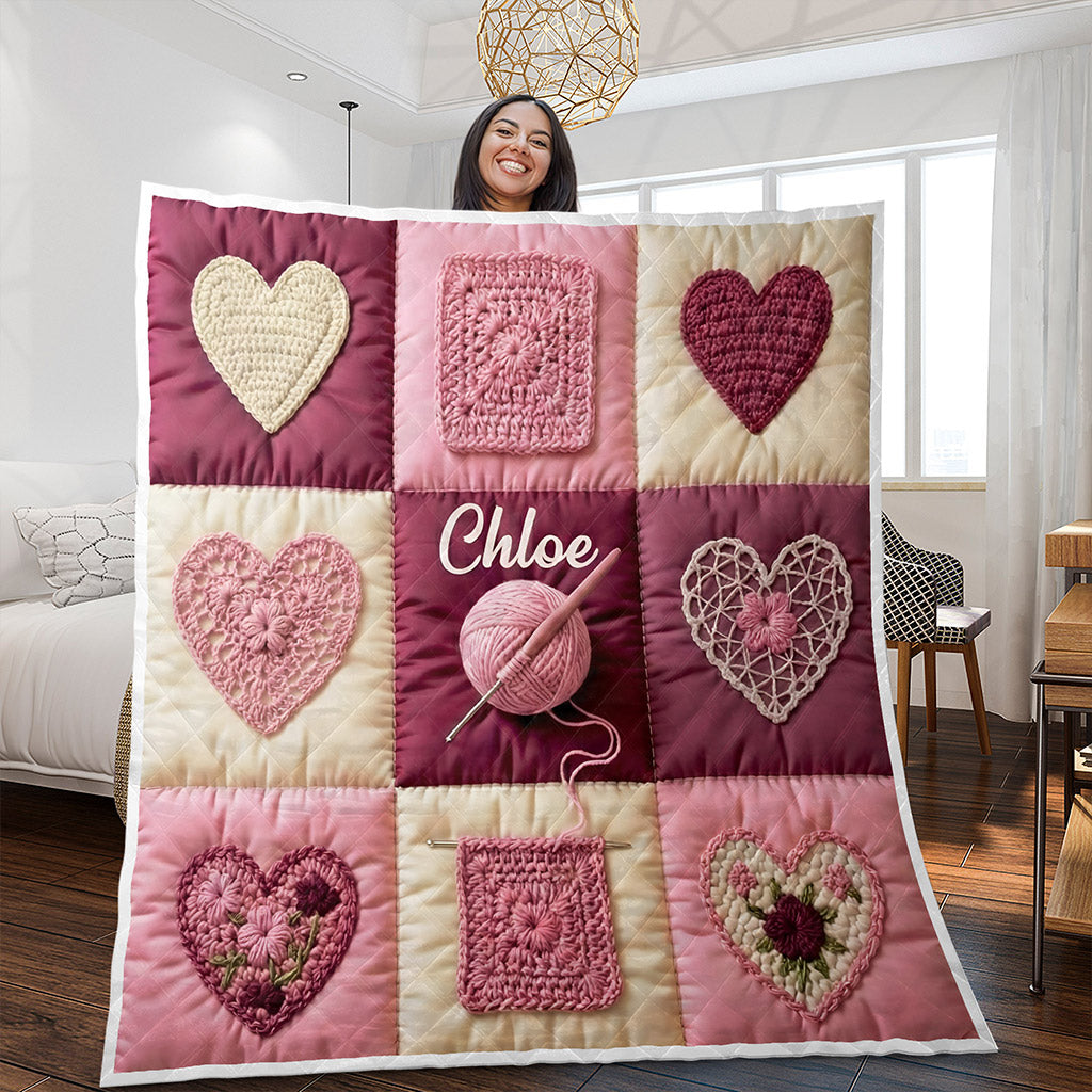 Custom Crochet Quilt Blanket THNT6140104