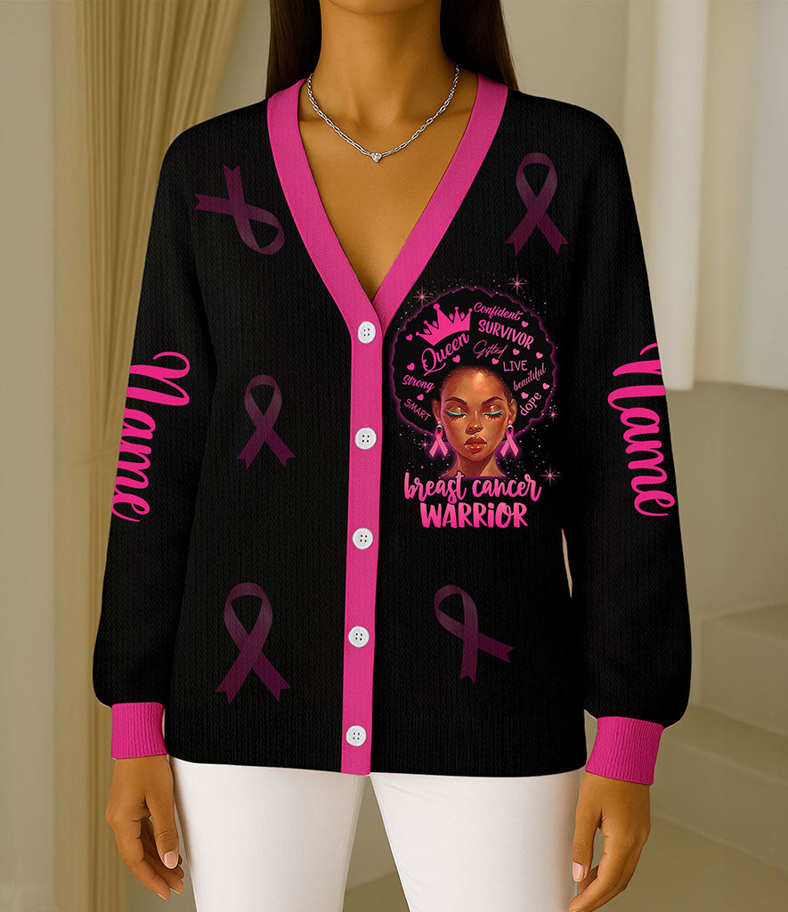 Custom Breast Cancer Knitted Cardigan UKTO5101002