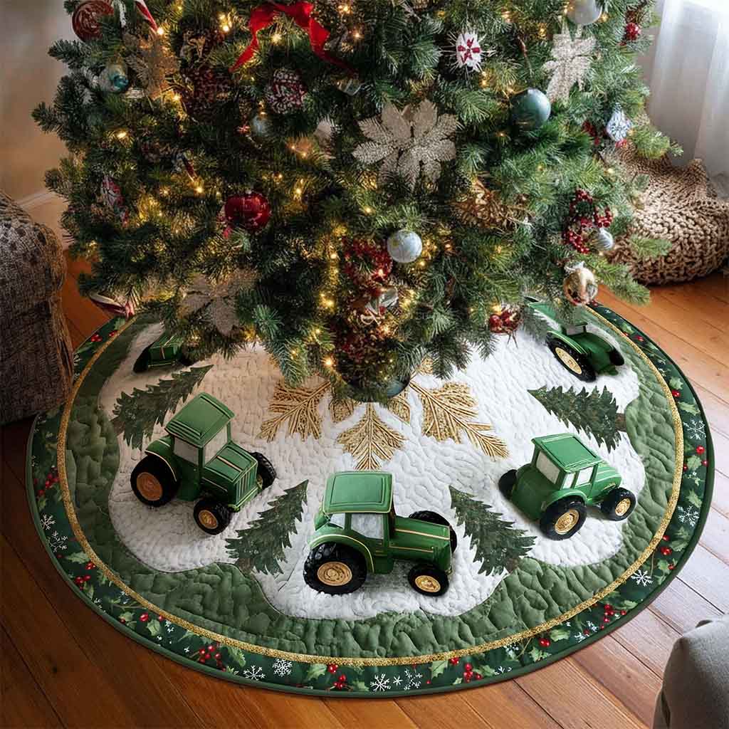 Tractor Christmas Tree Skirt NPND5241005