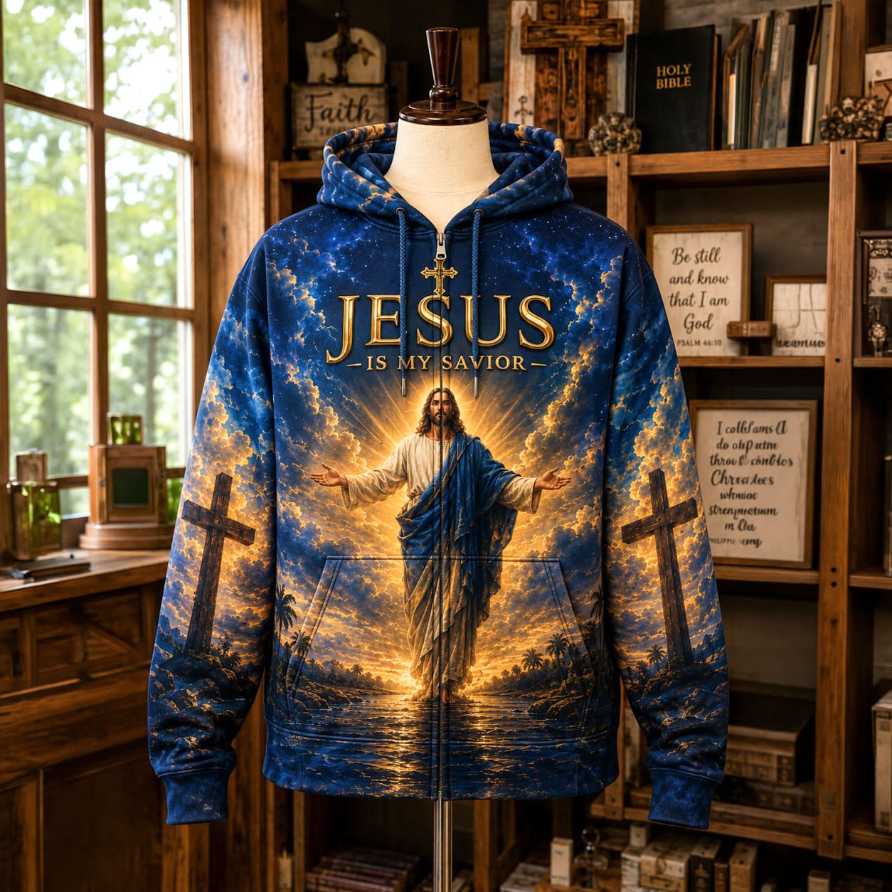 Jesus Is My Savior Christian 3D All Over Printed Clothes QFTD6130805