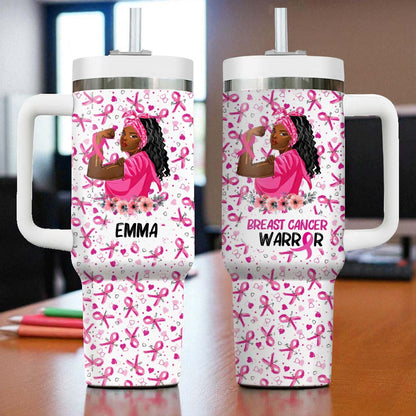 Personalized Breast Cancer 40 Oz Tumbler QFND060701
