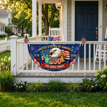Personalized 250th Semi Circle Banner NPNT6180601