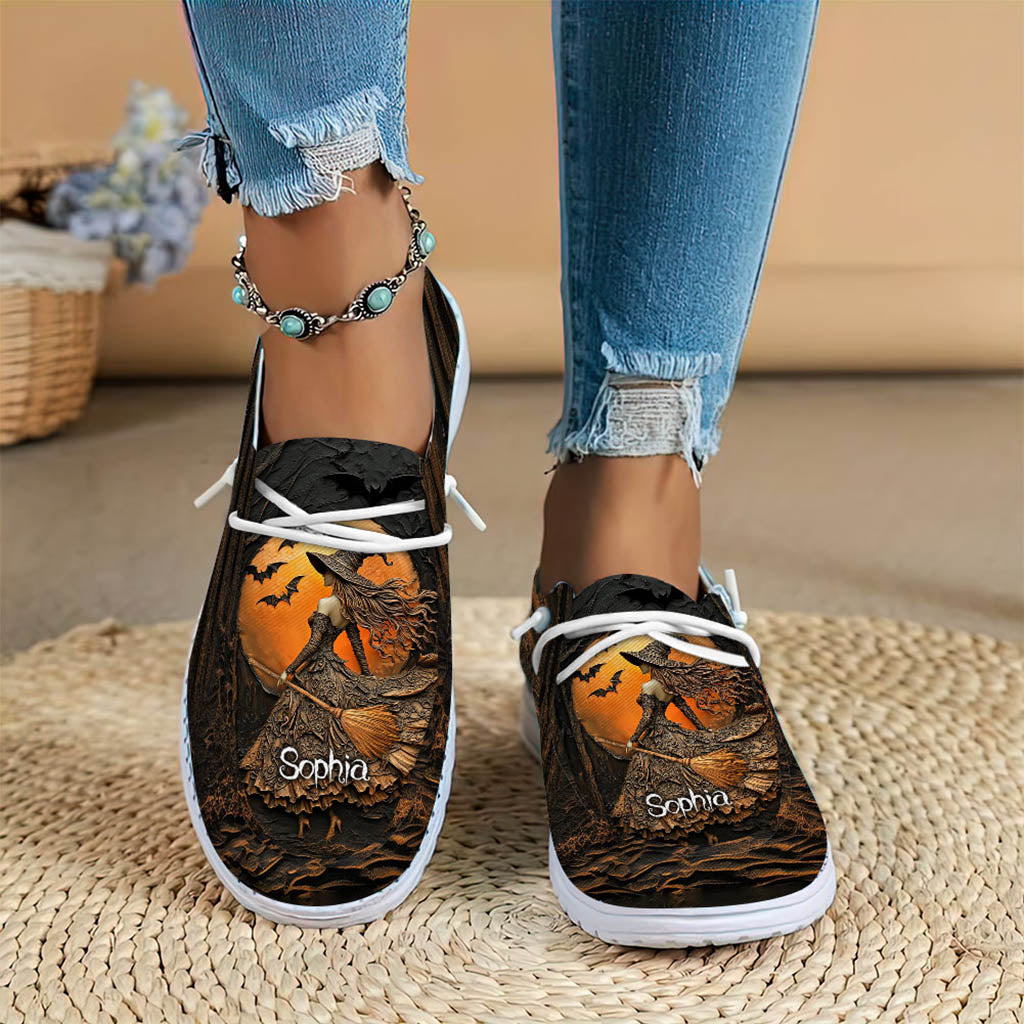Personalized Witchy Halloween Dude Shoes QFTD5190903