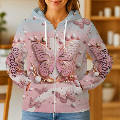 Personalized Breast Cancer Awareness V Neck Shirt QFTZ5130904