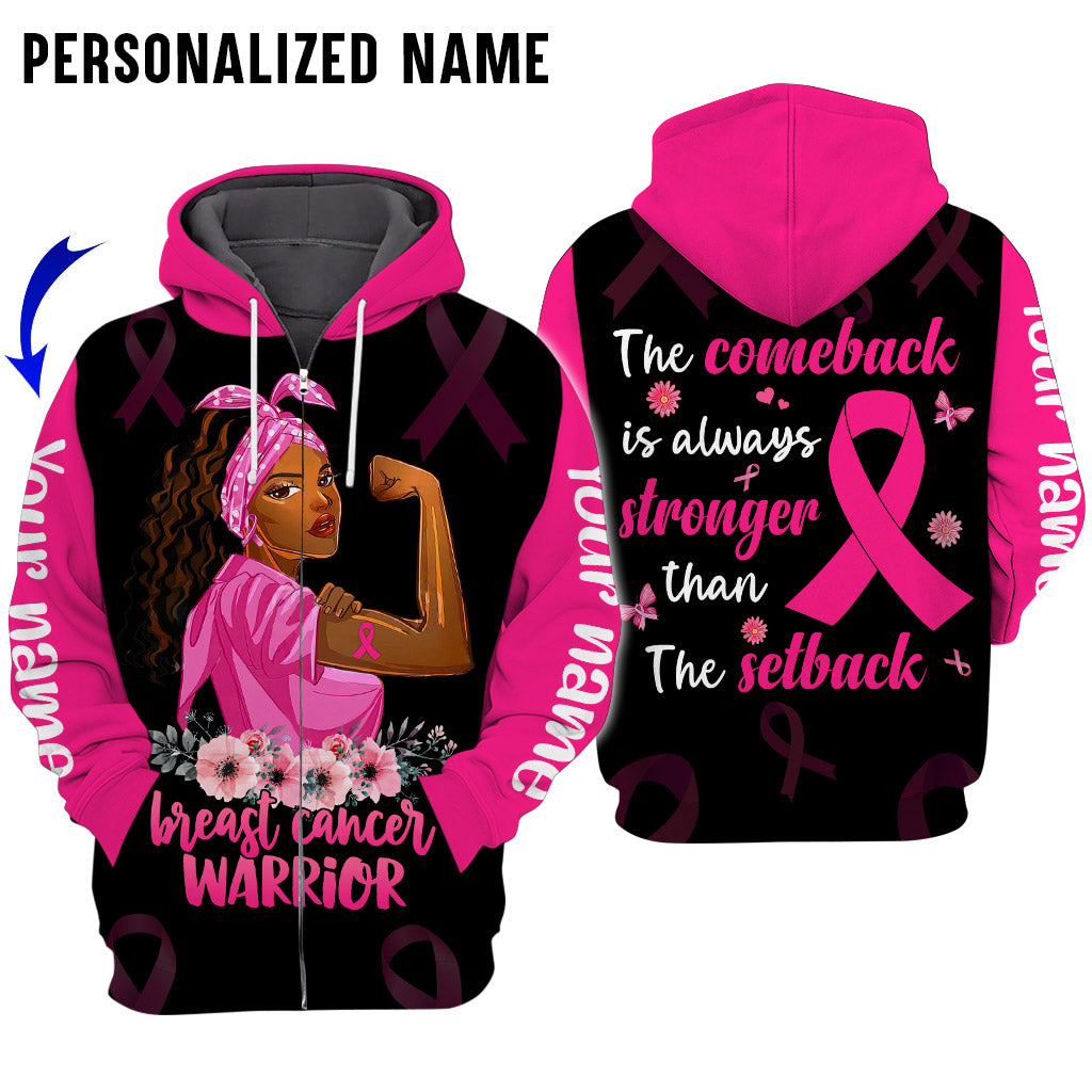 Custom Name Breast Cancer 3D All Over Printed Clothes UKAA3080801