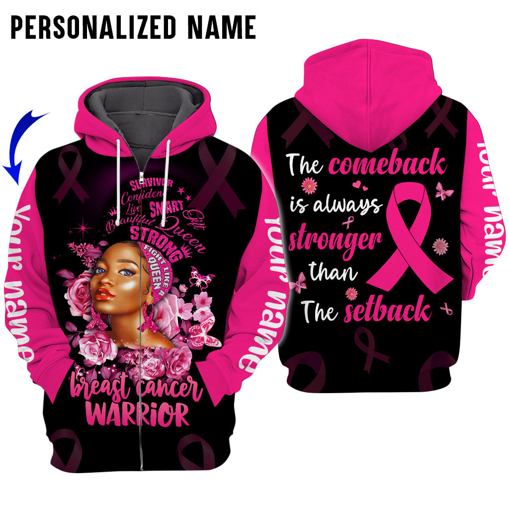 Custom Name Breast Cancer 3D All Over Printed Clothes UKAA3080801