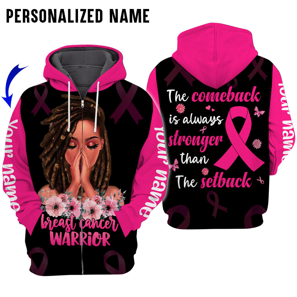 Custom Name Breast Cancer 3D All Over Printed Clothes UKAA3080801