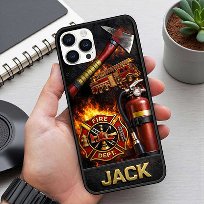 Personalized Firefighter Phone Case UKUU6190103