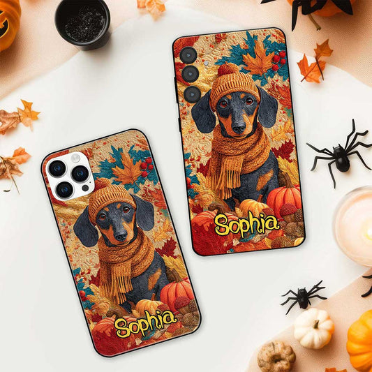 Custom Dachshund Halloween Phone Case UKTZ5100902