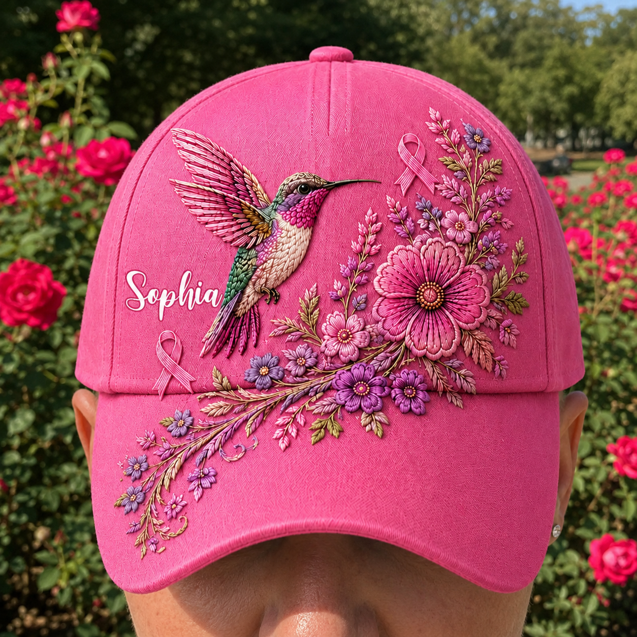 Personalized Name Breast Cancer 3D All Over Printed Cap QFUU6290703