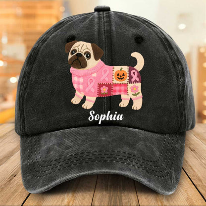 Personalized Dog Breast Cancer Dnim Hat UKTZ5280801