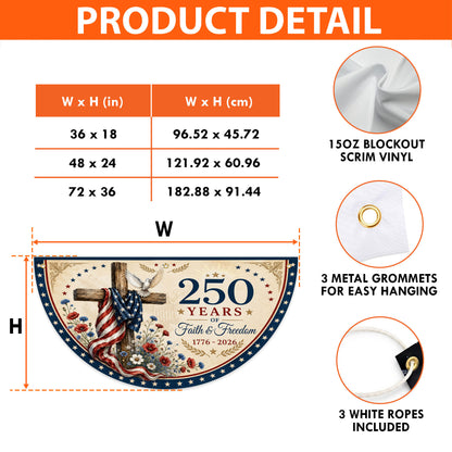 Personalized 250th Semi Circle Banner NPNT6180603