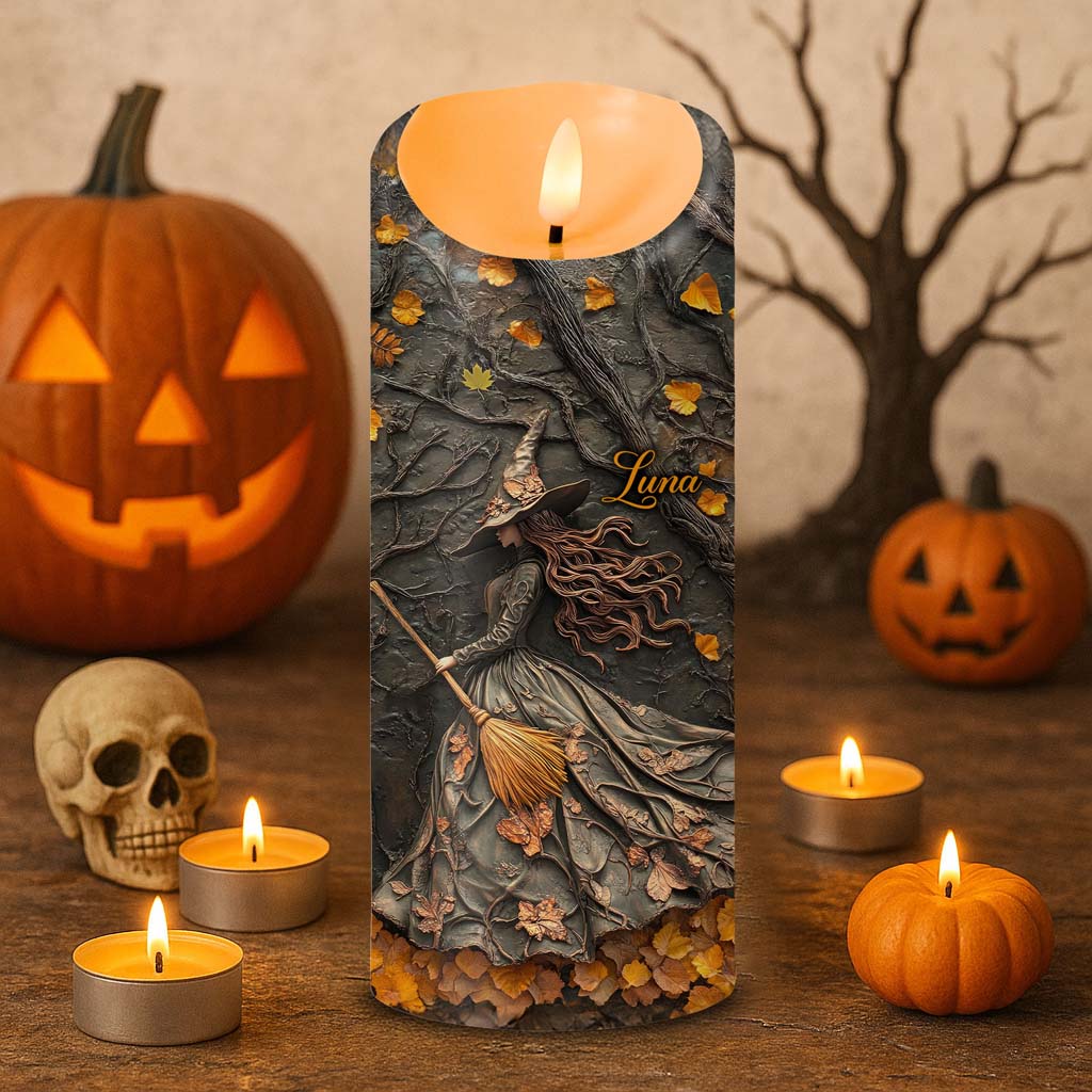 Custom Witch Halloween Led Candle UKTD5220801