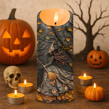 Custom Witch Halloween Led Candle UKTD5220801