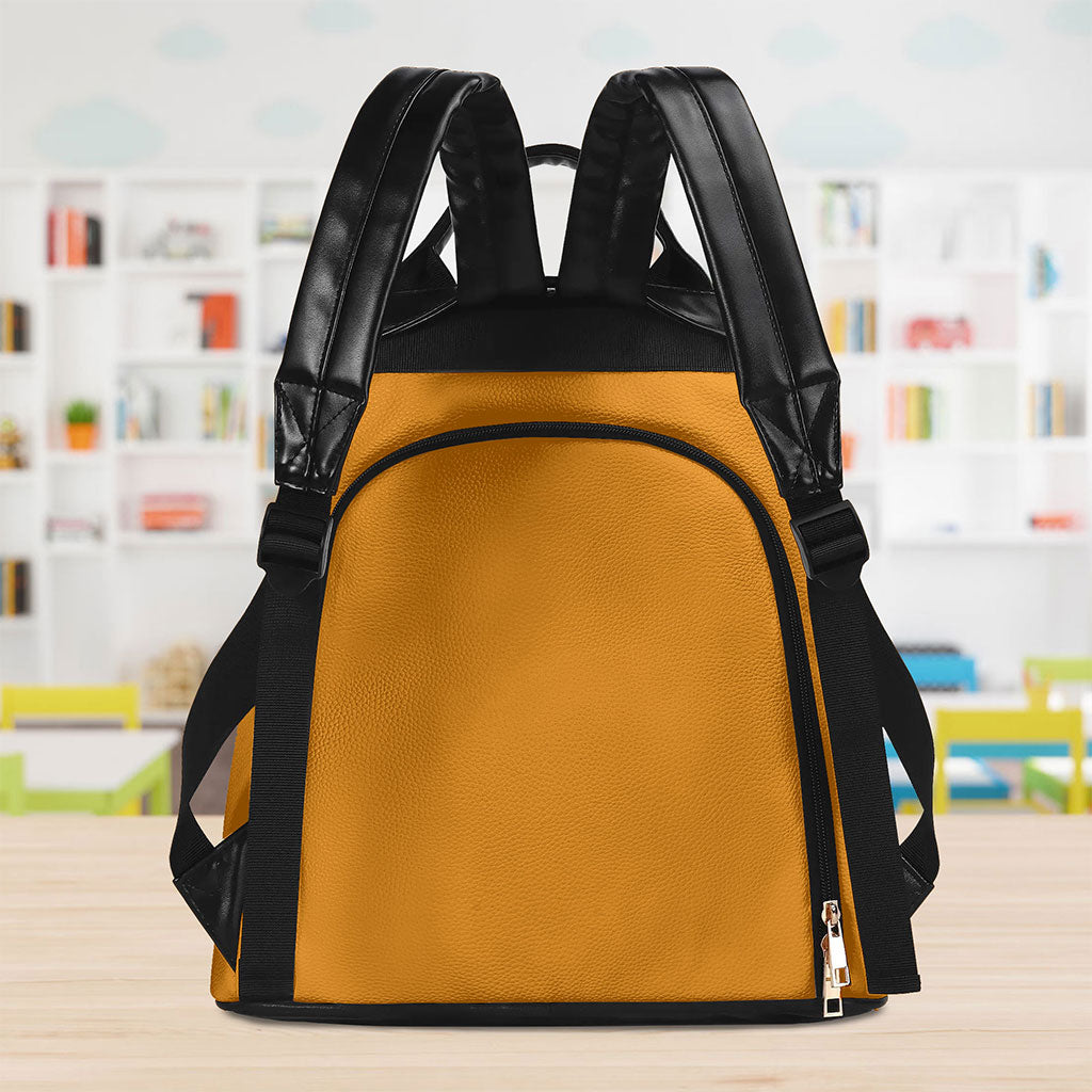 Personalized School Bus Driver Leather Backpack QFTO4050802