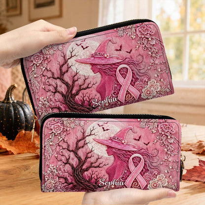 Personalized Witchy Breast Cancer Handbag + Wallet NPHM6110802