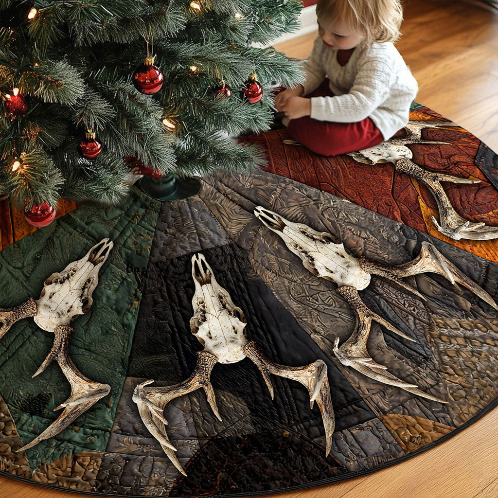 Dear Hunting Christmas Tree Skirt QFNT5221002