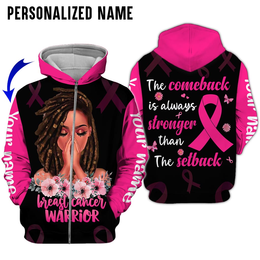 Custom Name Breast Cancer 3D All Over Printed Clothes UKAA3080801