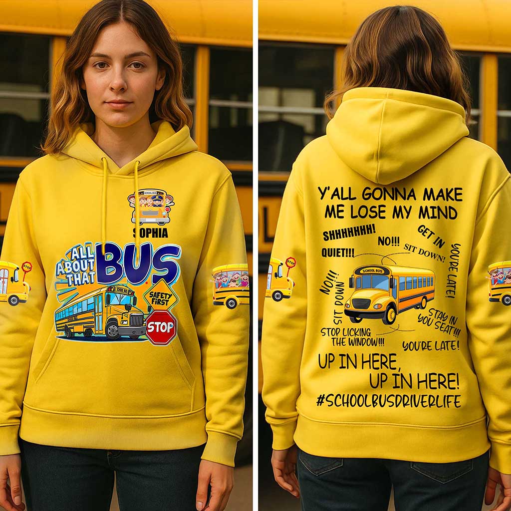 Personalized School Bus Driver 3D All Over Printed Clothes UKND5140804