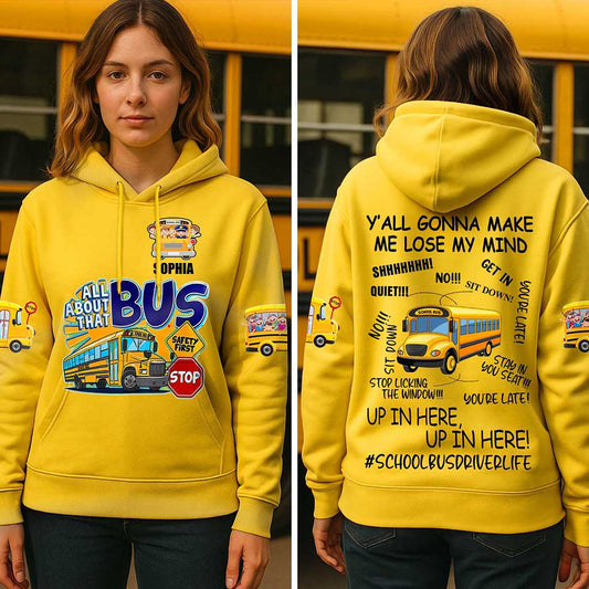 Personalized School Bus Driver 3D All Over Printed Clothes UKND5140804