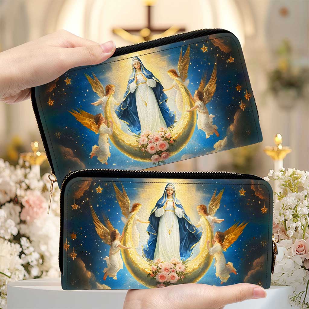 The Queen of Heaven Leather Virgin Mary HandBag UKND5120902