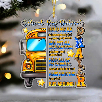 School Bus Driver Acrylic Ornament UKPY4241003