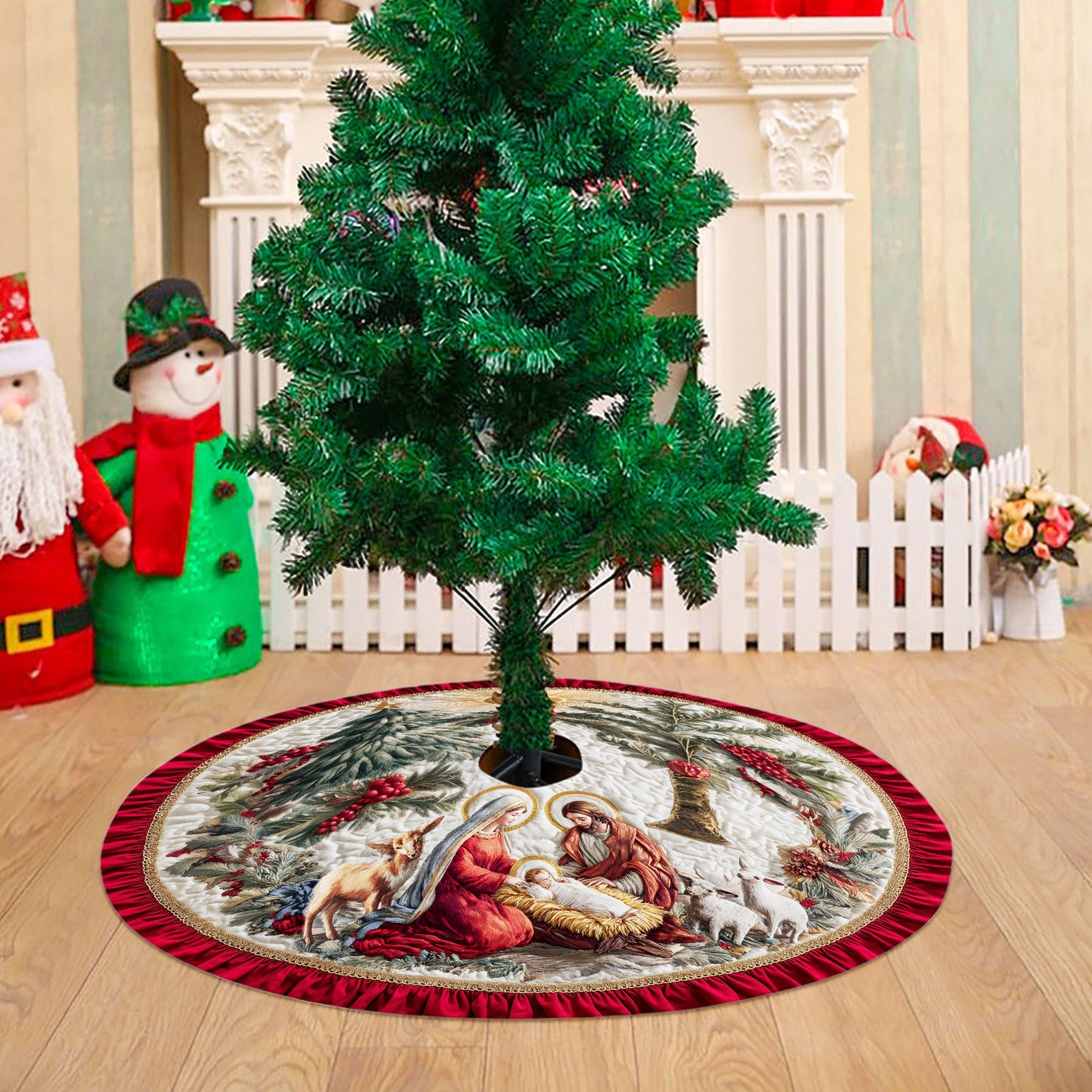 Nativity Christmas Tree Skirt QFHH5281004