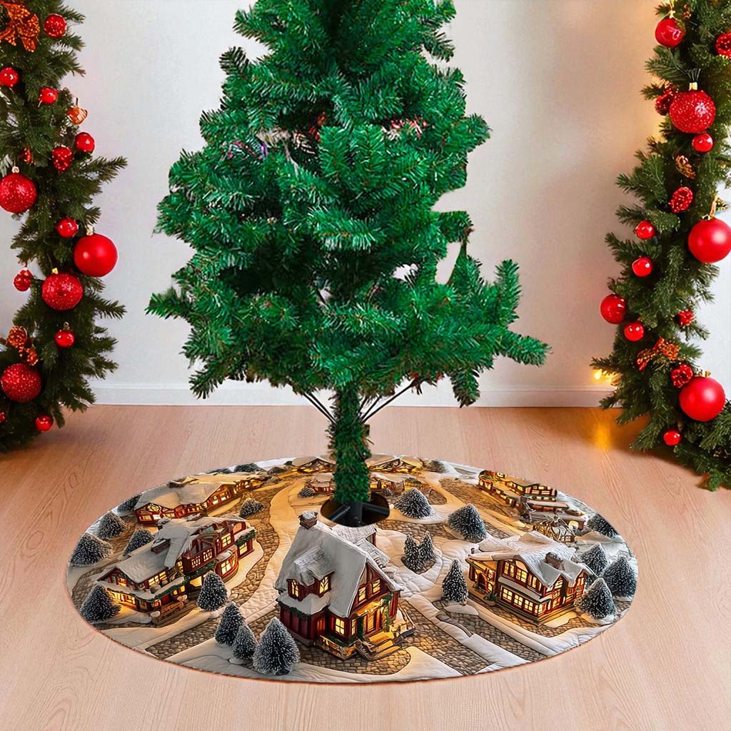 Winter Village Christmas Tree Skirt QFHM5211002