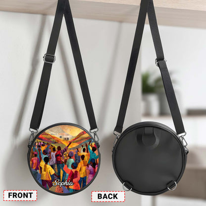 Custom Black Women History Round Crossbaby Bag THUU6060603