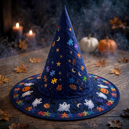 Autism Mom Quilted Witch Hat NPHA6080901