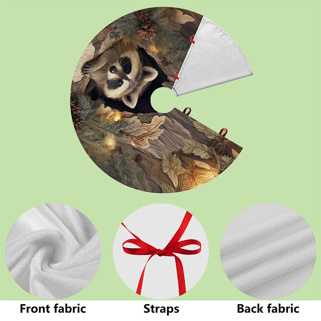 Raccoon Christmas Tree Skirt QFNT5241001