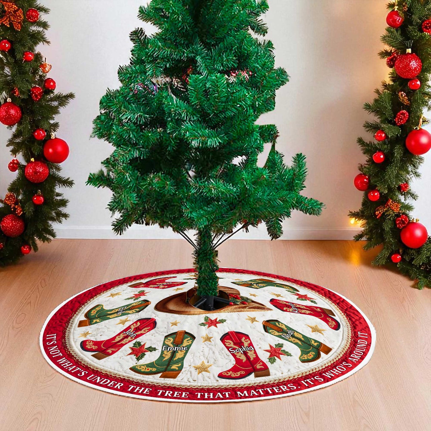 Personalized Family Tree Skirt Gift For Western Family QFPY5211003