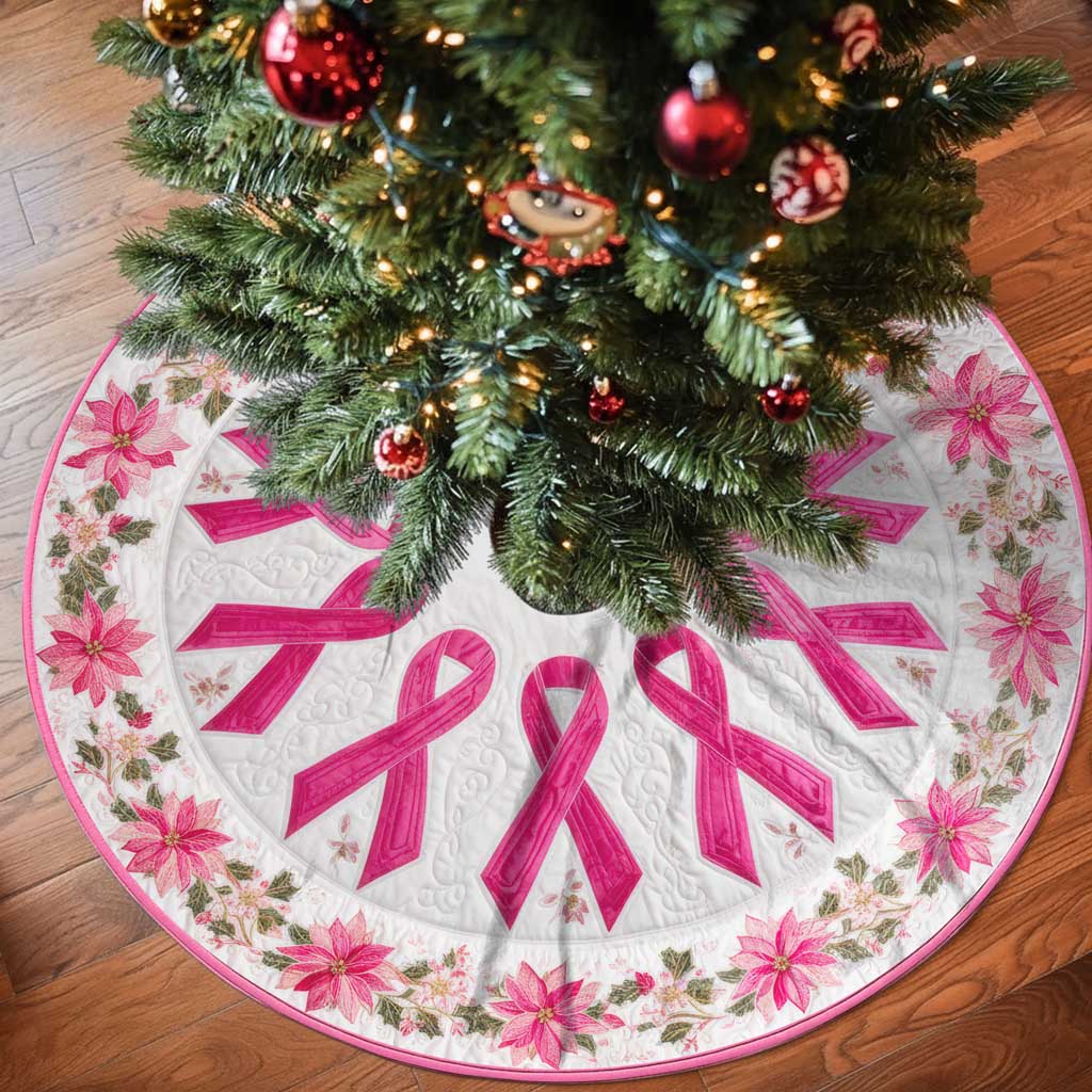 Breast Cancer Christmas Tree Skirt QFTD5231002